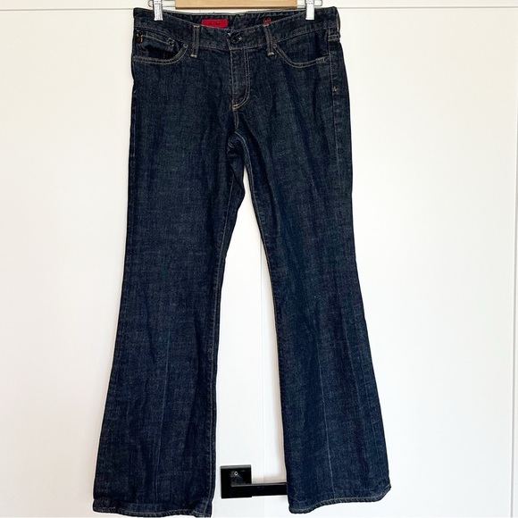 AG Adriano Goldschmied the club flare jeans 30 10 low rise Y2K dark wash 2000’s - Picture 4 of 12